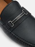 PEDRO Steven Leather Horsebit Driving Shoes - Black