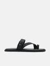 PEDRO- Oliver Toe Loop Sandals Black