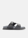 PEDRO Nylon Strap Sandals- Dark Grey