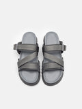 PEDRO Nylon Strap Sandals- Dark Grey