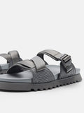 PEDRO Nylon Strap Sandals- Dark Grey