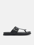 PEDRO Helix Thong Sandals - Black