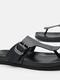 PEDRO Helix Thong Sandals - Black