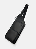 PEDRO Leather Sling Pouch-Black
