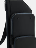 PEDRO Leather Sling Pouch-Black