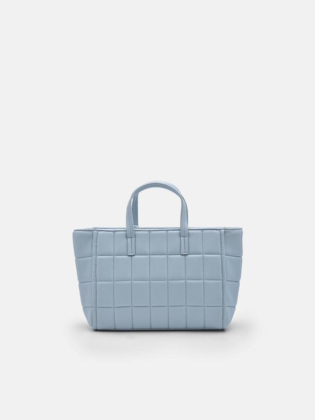 PEDRO Icon Raffia Mini Bucket Bag-Blue