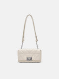 PEDRO Studio Leather Mini Shoulder Bag in Pixel - Chalk