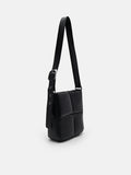 PEDRO Helix Quilted Shoulder Bag - Black