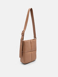 PEDRO Helix Quilted Shoulder Bag - Camel