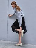 CHARLES & KEITH Metallic-Accent Pointed-Toe Blade-Heel Pumps_Chalk
