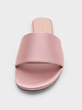 CHARLES & KEITH Metallic Wide-Strap Slide Sandals_Nude