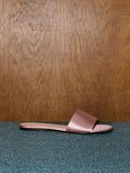 CHARLES & KEITH Metallic Wide-Strap Slide Sandals_Nude