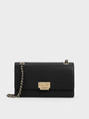 CHARLES & KEITH Everline Braided-Strap Shoulder Bag_Black