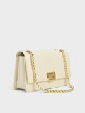 CHARLES & KEITH Everline Braided-Strap Shoulder Bag_Cream