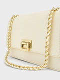 CHARLES & KEITH Everline Braided-Strap Shoulder Bag_Cream