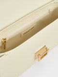 CHARLES & KEITH Everline Braided-Strap Shoulder Bag_Cream