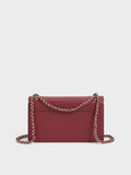 CHARLES & KEITH Everline Braided-Strap Shoulder Bag_Burgundy