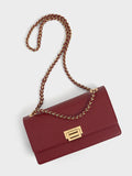 CHARLES & KEITH Everline Braided-Strap Shoulder Bag_Burgundy