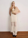 CHARLES & KEITH Kora Metallic-Accent Tote Bag_Beige