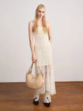 CHARLES & KEITH Kora Metallic-Accent Tote Bag_Beige