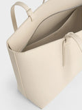 CHARLES & KEITH Noelle Tote Bag_Ivory