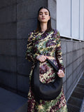 CHARLES & KEITH Mini Toni Knotted Crescent Hobo Bag_Noir