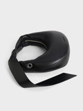 CHARLES & KEITH Micro Toni Knotted Crescent Hobo Bag_Noir
