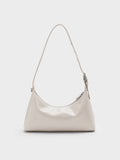CHARLES & KEITH Women Atwood Chain Shoulder Bag_Shell Grey