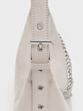 CHARLES & KEITH Women Atwood Chain Shoulder Bag_Shell Grey