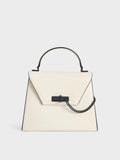 CHARLES & KEITH Samantha Envelope Top Handle Bag_Cream