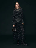 CHARLES & KEITH Arwen Croc-Effect Braided-Strap Top Handle Bag_Black
