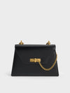 CHARLES & KEITH Samantha Envelope Chain-Handle Bag_Black