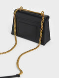CHARLES & KEITH Samantha Envelope Chain-Handle Bag_Black