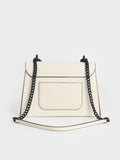 CHARLES & KEITH Samantha Envelope Chain-Handle Bag_Cream