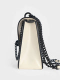 CHARLES & KEITH Samantha Envelope Chain-Handle Bag_Cream