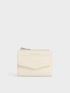 CHARLES & KEITH Rachel Front-Pocket Top-Zip Wallet_Cream