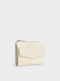 CHARLES & KEITH Rachel Front-Pocket Top-Zip Wallet_Cream