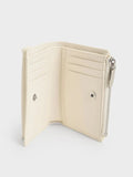 CHARLES & KEITH Rachel Front-Pocket Top-Zip Wallet_Cream