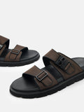 PEDRO Icon Slide Sandals - Dark Brown