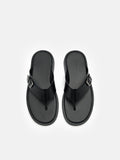 PEDRO Buckle Thong Sandals - Black