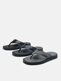 PEDRO Buckle Thong Sandals - Black