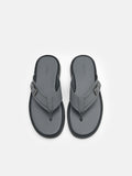 PEDRO Buckle Thong Sandals - Dark Grey