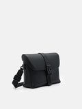 PEDRO Icon Leather Messenger Bag - Black