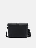 PEDRO Icon Leather Messenger Bag - Black