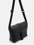 PEDRO Icon Leather Messenger Bag - Black