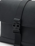 PEDRO Icon Leather Messenger Bag - Black