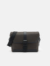 PEDRO Icon Leather Messenger Bag - Dark Brown