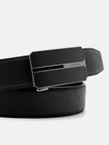 PEDRO Saffiano Leather Automatic Belt - Black