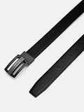 PEDRO Embossed Leather Reversible Tang Belt - Black