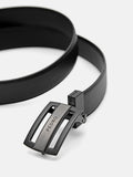 PEDRO Embossed Leather Reversible Tang Belt - Black
